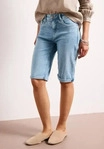 Street One CCA3805161769025, Street One Slim Leg Bermuda mit Turn-Up-Detail Blau