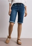 Street One CCA3803141768926, Street One Slim Leg Bermuda mit Turn-Up-Detail Blau