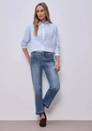 Street One CCA3806621788832E, Street One Straight Leg Jeans mit Saumdetail Blau