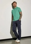Street One MEN CCD32255816500M, Street One MEN Piqu&eacute;-Poloshirt mit Logo Gr&uuml;n