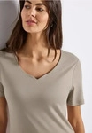 Street One CCA3237711701934, Street One T-Shirt mit Herzausschnitt Beige