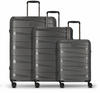 Redolz - Essentials 10 3-SET 4 Rollen Kofferset 3-teilig Koffer & Trolleys Grau