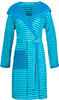 Esprit - Esprit Bademäntel Damen Kapuze Striped Hoody turquoise - 002 Weiss