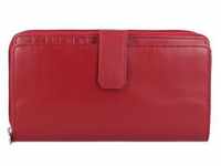 Esquire - New Silk Geldbörse Leder 19 cm Portemonnaies Rot Damen