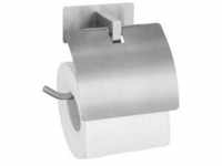 WENKO - Turbo-Loc® Toilettenpapierhalter mit Deckel Genova Matt Badzubehör