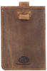 Greenburry - Vintage Visitenkartenetui RFID Leder 7 cm Zubehör Braun Herren