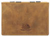 Greenburry - Vintage Geldbörse Leder 7.5 cm Portemonnaies Coral Herren