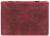 Greenburry - Vintage Geldbörse Leder 7.5 cm Portemonnaies Rot Herren