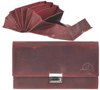 Greenburry - Vintage Geldbörse Leder 17.5 cm Portemonnaies Rot Damen