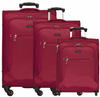 d & n - Travel Line 6400 2-4-Rollen Kofferset 3tlg. Koffer & Trolleys Rot Herren