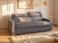 Vente-unique Schlafsofa 4-Sitzer - Liegefl&auml;che: 160 cm - Matratzenh&ouml;he: 18 cm...