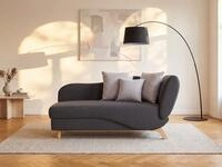 Vente-unique Recamiere mit Schlaffunktion & Stauraum - linksseitig - Stoff -