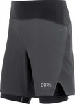 GORE WEAR 100463-9900.05S, Gore Wear R7 2IN1 Laufshorts Herren Schwarz Gr. S