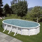 GRE Ovalformbeckenset Nordicoptik Finnland 730 x 375 x 120 cm