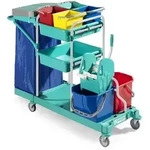 Systemwagen TTS Green 460 robuster Putzwagen aus Kunststoff, Systemwagen