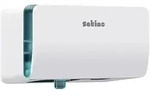 Doppelrollen Toilettenpapierspender Wepa Satino wei&szlig; Doppel-Spender der...