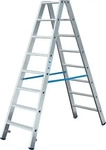 Krause 124760, Doppelleiter Krause Stabilo - 2x8 Stufen beidseitig besteigbare