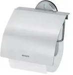 Toilettenpapierspender Brabantia Papierhalter Edelstahl matt mit Klappe, leicht...