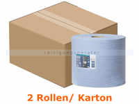 Tork 130081 Mehrzweck Papiertücher W1 W2 24x34 cm blau 24x34 cm, 350 Abrisse/Rolle,