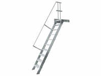 Treppenleiter Hymer stationär mit Podest 12 Stufen 600 mm 60° Treppenneigung...
