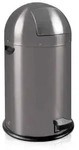 Treteimer Kickcan EKO grau 33 L mit verzinktem Inneneimer, feuerfest