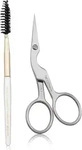 Tweezerman 58000-055-0, Tweezerman Lashes & Brows Brow Shaping Scissors & Brush