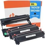 Bubprint Kompatibel 2 XXL Toner und Trommel f&uuml;r Brother TN2420 DR2400 f&uuml;r