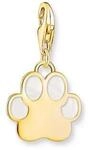 Thomas Sabo Damen Charm Pfote, 750er Gelbgold, GOLD, 2,4 CM