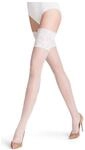 FALKE Seidenglatt Stay-Ups, 15 DEN, Zierspitze, f&uuml;r Damen, wei&szlig;, 35-37