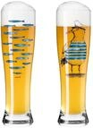 RITZENHOFF Weizenbierglas-Set #13 + #14, Daniela Garreton 2022, Geschenkverpackung,