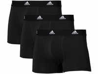 adidas Active Flex Cotton Pants, 3er-Pack, Logo-Bund, für Herren, schwarz, L