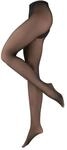 nur die Feinstrumpfhose Warm & Transparent Strapazierf&auml;hig, schwarz|transparent,
