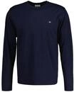 GANT Herren Longsleeve - REGULAR SHIELD LS, Shirt, Rundhals, Langarm, Baumwolle,