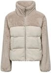ONLY&reg; Steppjacke, Stehkragen, Eingrifftaschen, f&uuml;r Damen, beige, M