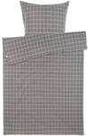 SCH&Ouml;NER WOHNEN KOLLEKTION Flanell-Bettw&auml;sche "Just", grau, 135X200