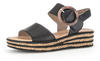 Gabor® Sandaletten, Leder, Keilabsatz, für Damen, schwarz, 37