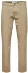 SELECTED Chinohose "Miles", Slim Fit, f&uuml;r Herren, beige, 32/32