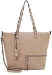 Tamaris Shopper, Rei&szlig;verschluss, Anh&auml;nger, f&uuml;r Damen, beige, 99
