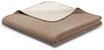 Biederlack&reg; Wohndecke - Doubleface Zierstich, Baumwollmischung, braun, 150X200 CM