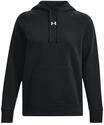 UNDER ARMOUR Hoodie, K&auml;ngurutasche, Rippb&uuml;ndchen, f&uuml;r Damen, schwarz, L
