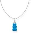 Thomas Sabo Kette mit Goldb&auml;r Blau, silberfarben, 45 CM