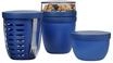 MEPAL Lunchpot, Fruitpot und Snackpot Ellipse 3er Set, blau, 99
