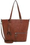 Tamaris Shopper, Rei&szlig;verschluss, Anh&auml;nger, f&uuml;r Damen, braun, 99