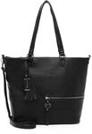 Tamaris Shopper, Rei&szlig;verschluss, Anh&auml;nger, f&uuml;r Damen, schwarz, 99