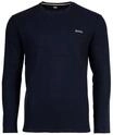 BOSS Herren Langarmshirt, Waffeloptik - Waffle Longsleeve, Rundhals, Logo,