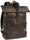 camel active Daypack, Laptopfach, Rolltop, Rei&szlig;verschluss, braun, 99