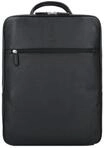 PICARD Businessrucksack, Leder, Zweiwege-Rei&szlig;verschluss, Laptopfach, schwarz, 99