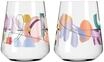 RITZENHOFF Wasserglas-Set #1 + #2, Alexa Proba, 2er-Set, mehrfarbig, 500 ML