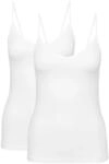 CALIDA Top, 2er-Pack, V-Ausschnitt, f&uuml;r Damen, wei&szlig;, L