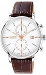 DUGENA Klassische Armbanduhr Festa Chrono, braun/wei&szlig;/silber